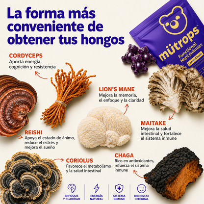 MÜTROPS 🍄‍🟫 | Concéntrate sin café. Y sí, saben a limón.