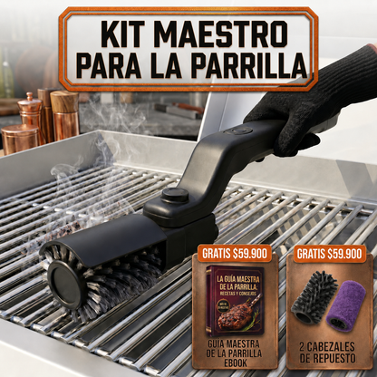 Maestro de la parrilla ZORKX - Limpia tu parrilla en menos de 2 minutos 🥩