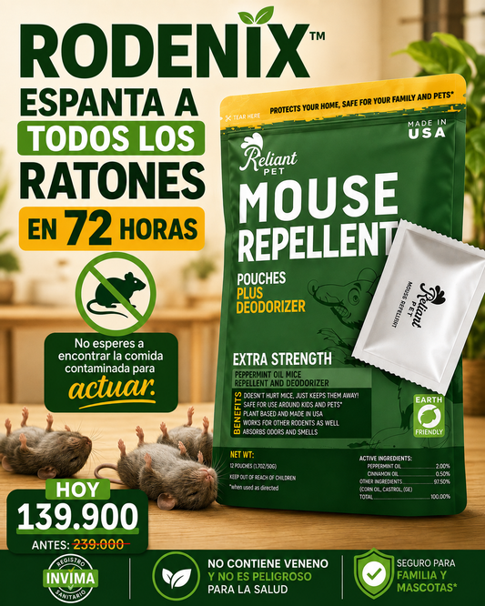 RODENIX™ ESPANTA LOS RATONES EN 72 HORAS